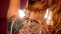 pic for Tattooed Girl s Back 